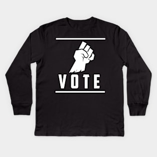 ✪ VOTE ✪ MAKE a Difference ✪ Social Justice Kids Long Sleeve T-Shirt